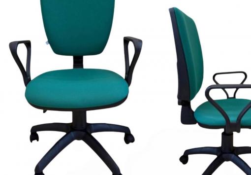 Кресло офисное, ткань, бирюзовый