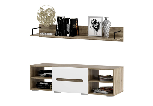 Тумба под ТВ и полка Наоми ТБ-16 MF07